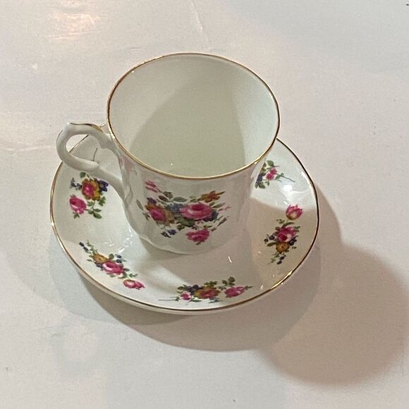 VTG, Springfield White Ceramic Tea Cup Plate Set - Picture 9 of 10